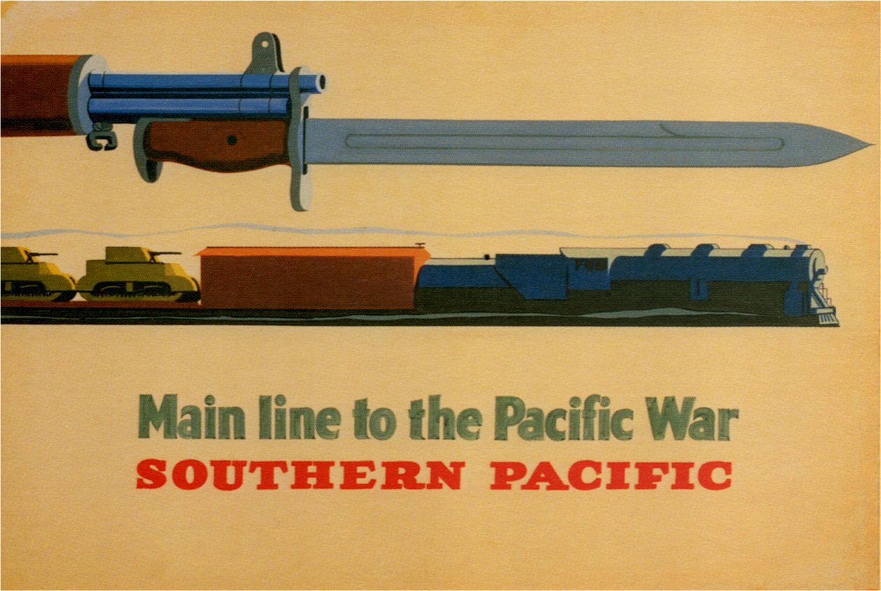 Hoofdlijn naar de Pacific Oorlog. Southern Pacific Railroad, 1945 door George Lerner and Lyman Power