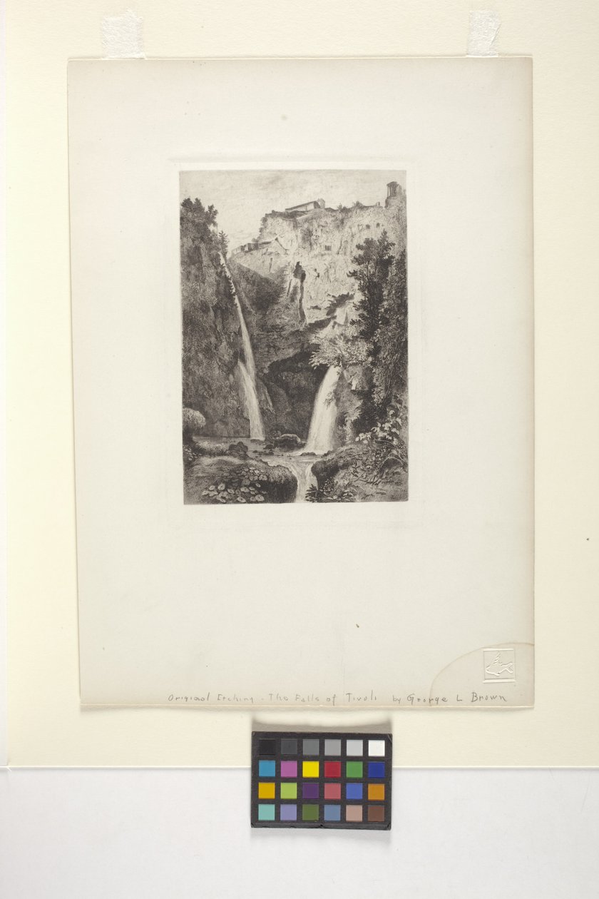 De watervallen van Tivoli door George Loring Brown