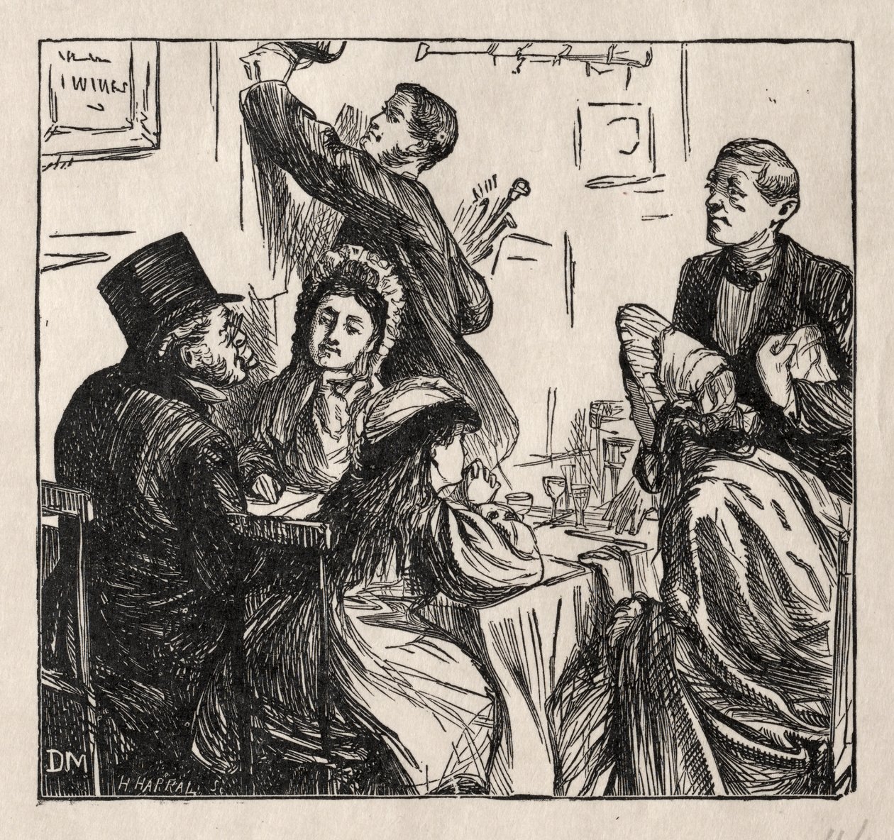 Verfrissing - Op de Grote Tentoonstelling door George Louis Palmella Busson Du Maurier