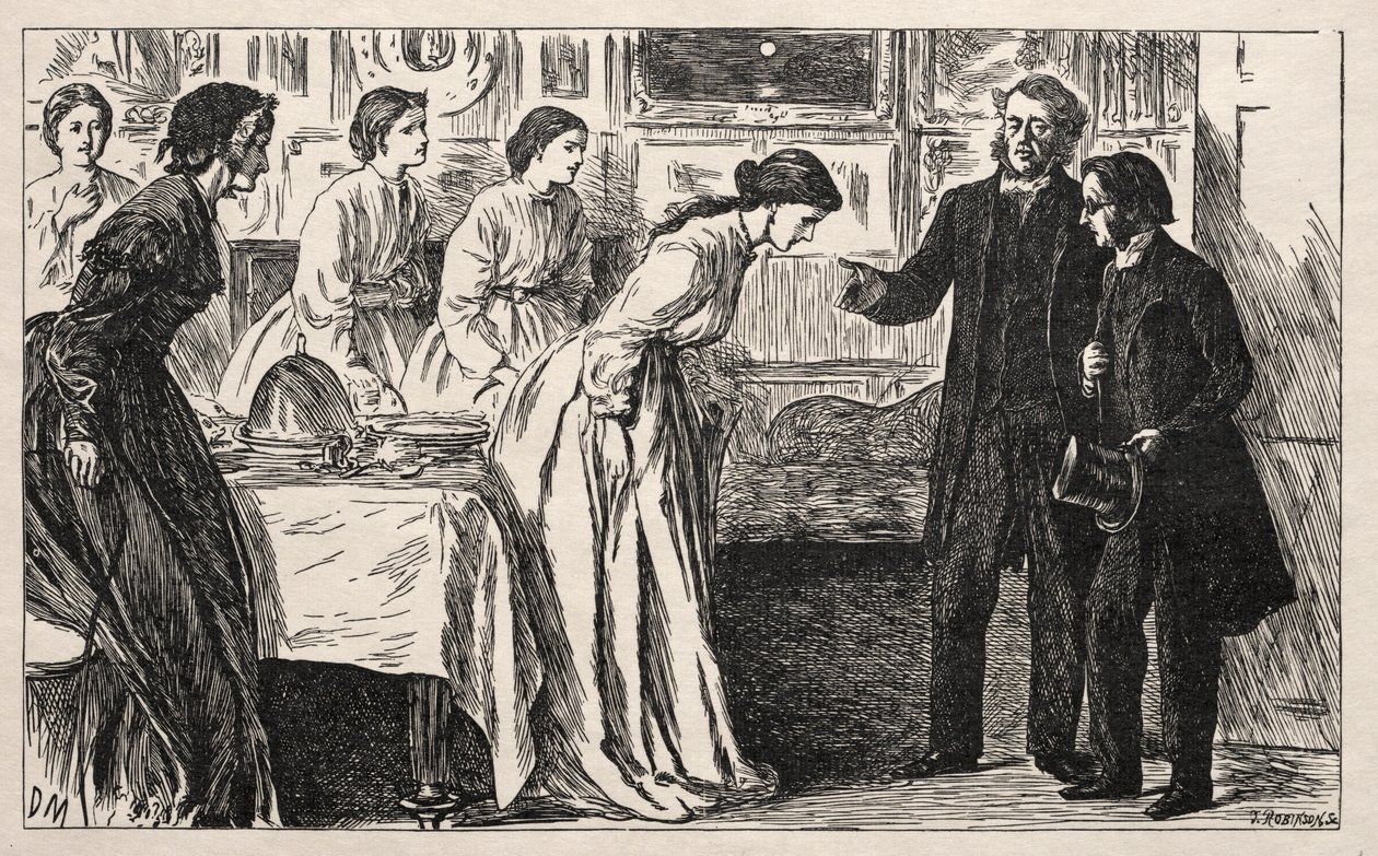 Gezocht een Curate. Eerder een Beproeving voor de Eerwaarde M. Green, 1865 door George Louis Palmella Busson Du Maurier