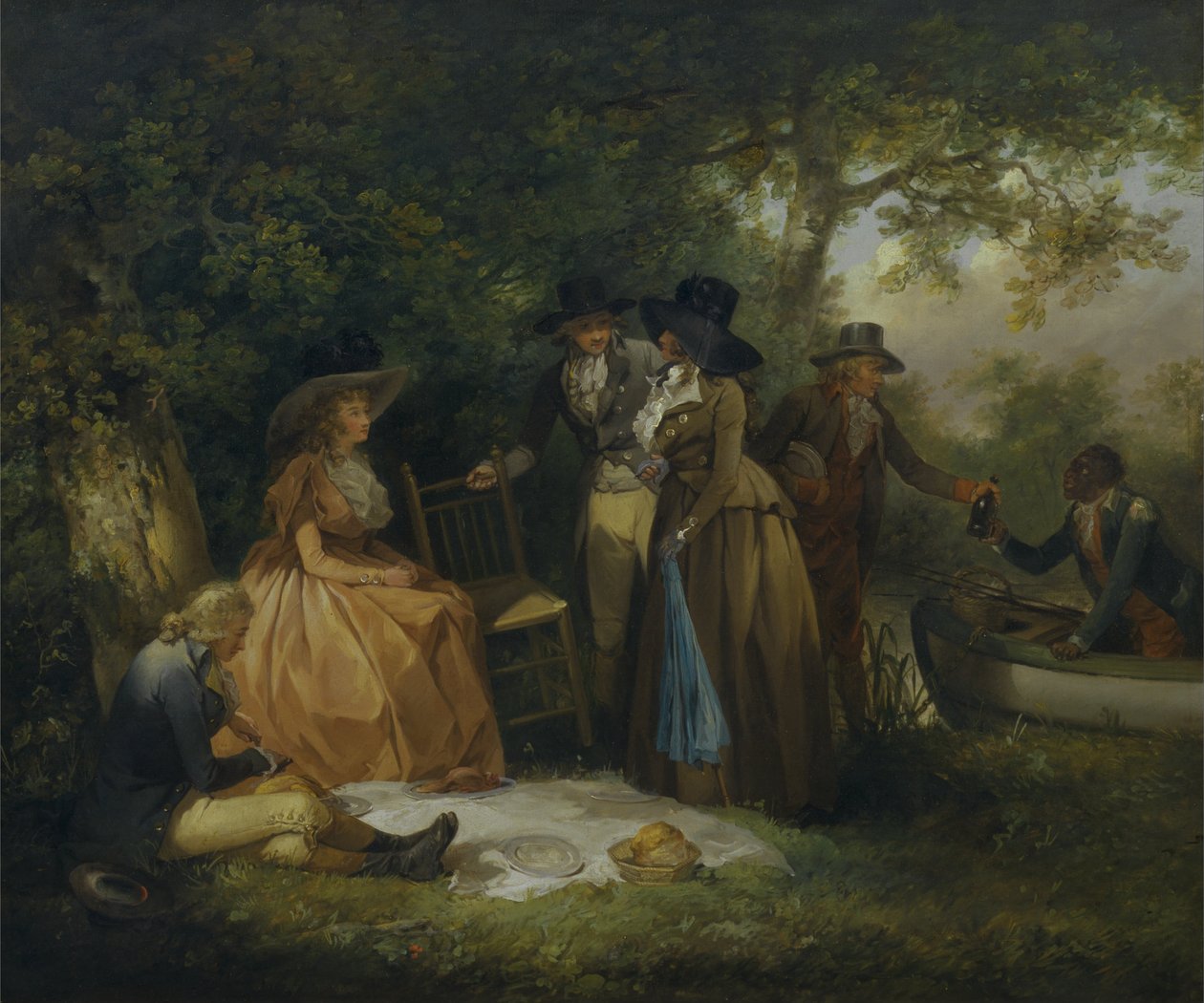 De vissersmaaltijd door George Morland