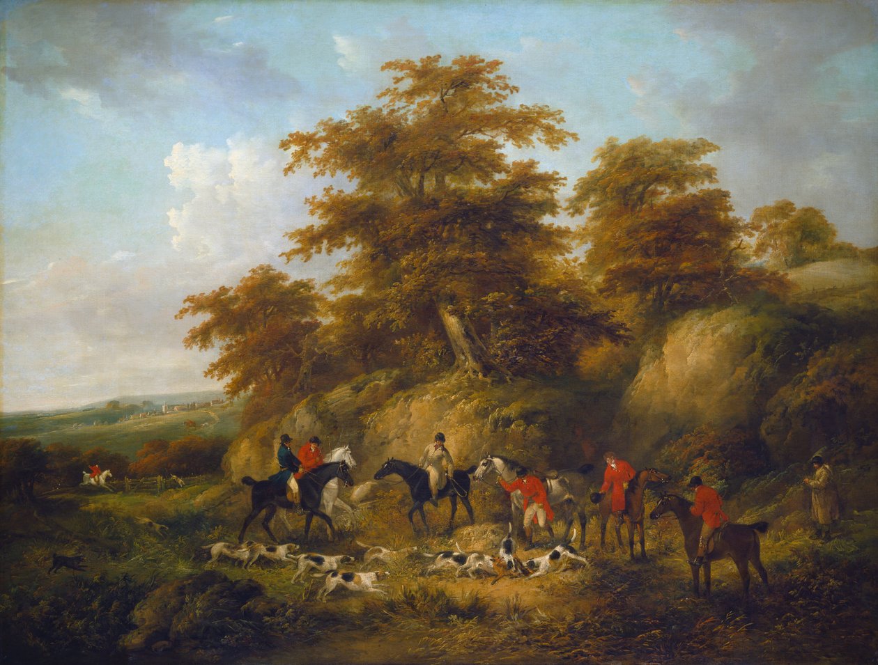 De dood van de vos door George Morland