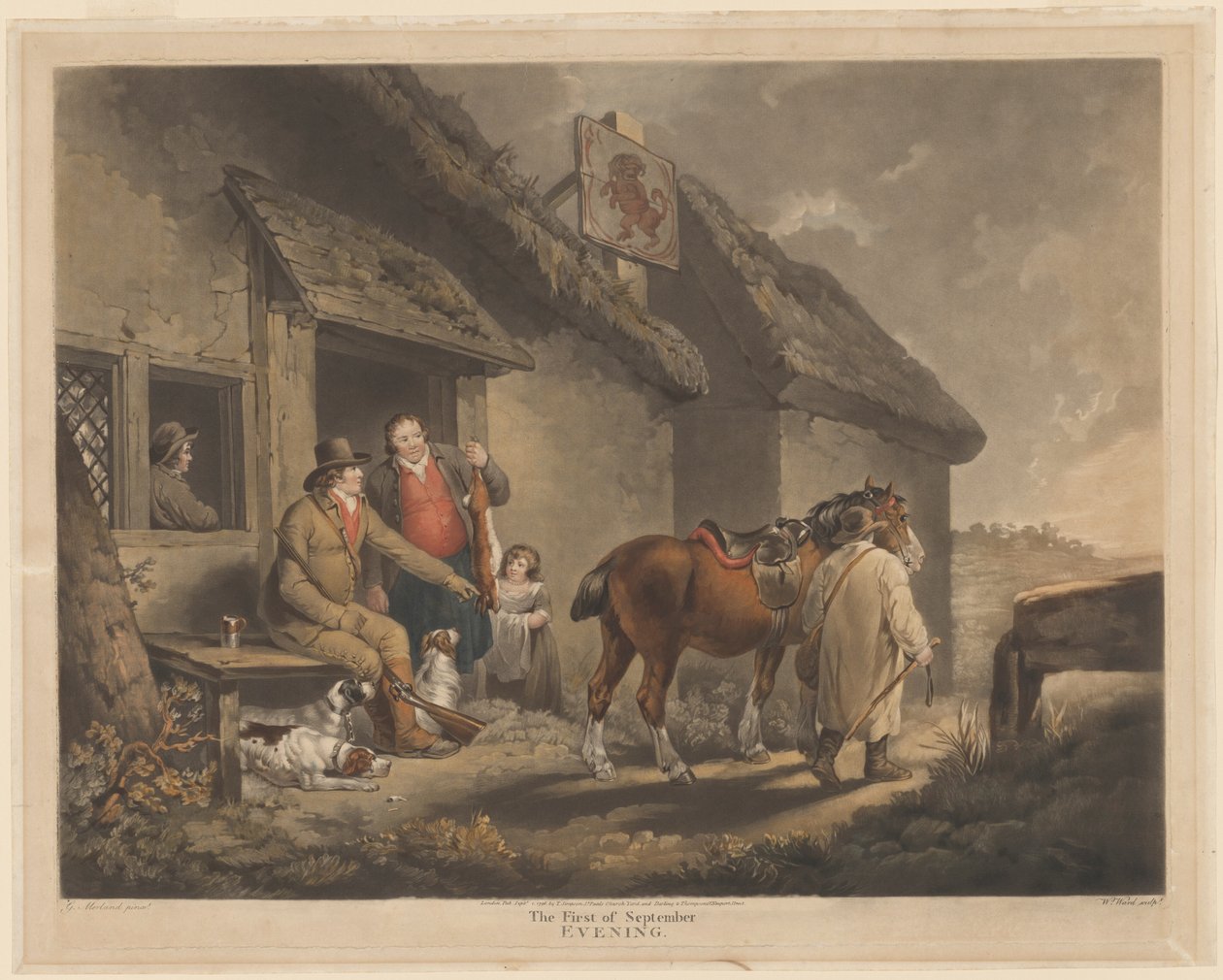 De eerste september, avond door George Morland