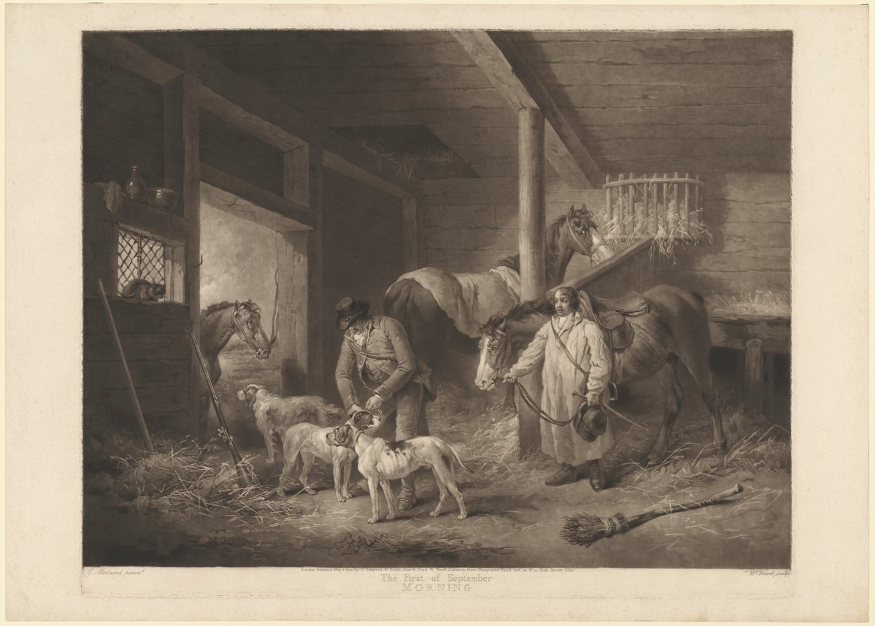 De eerste september, ochtend door George Morland
