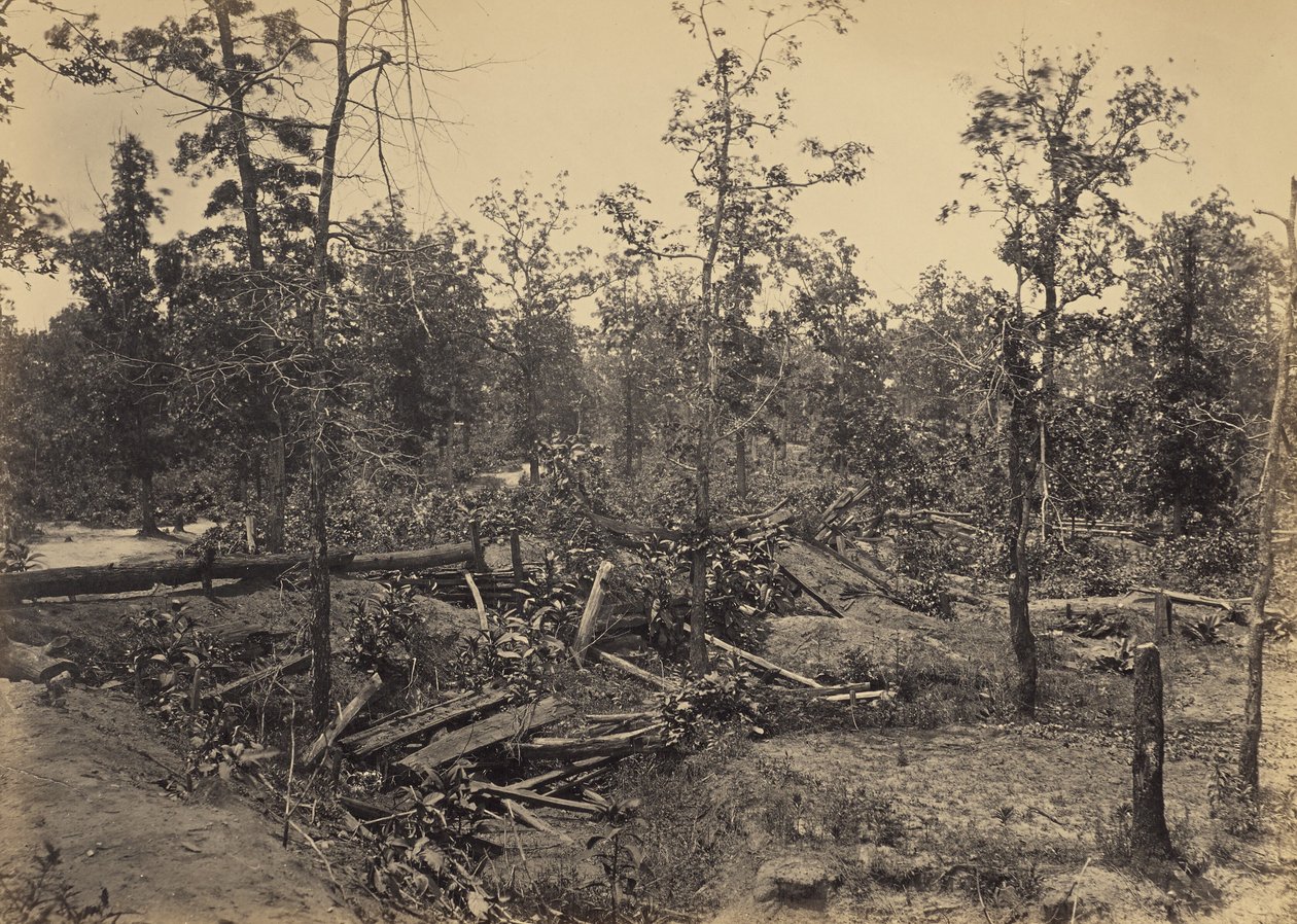 Slagveld bij Atlanta, Georgia, 22 juli 1864, nr. 1 door George N. Barnard