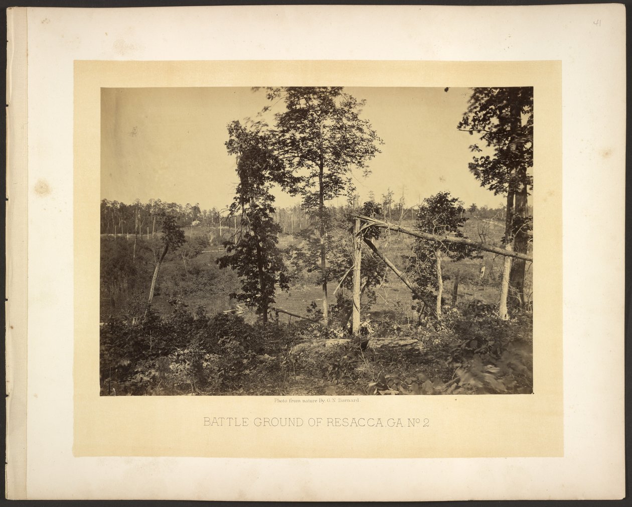 Slagveld van Resacca, Ga. Nr. 2 door George N. Barnard