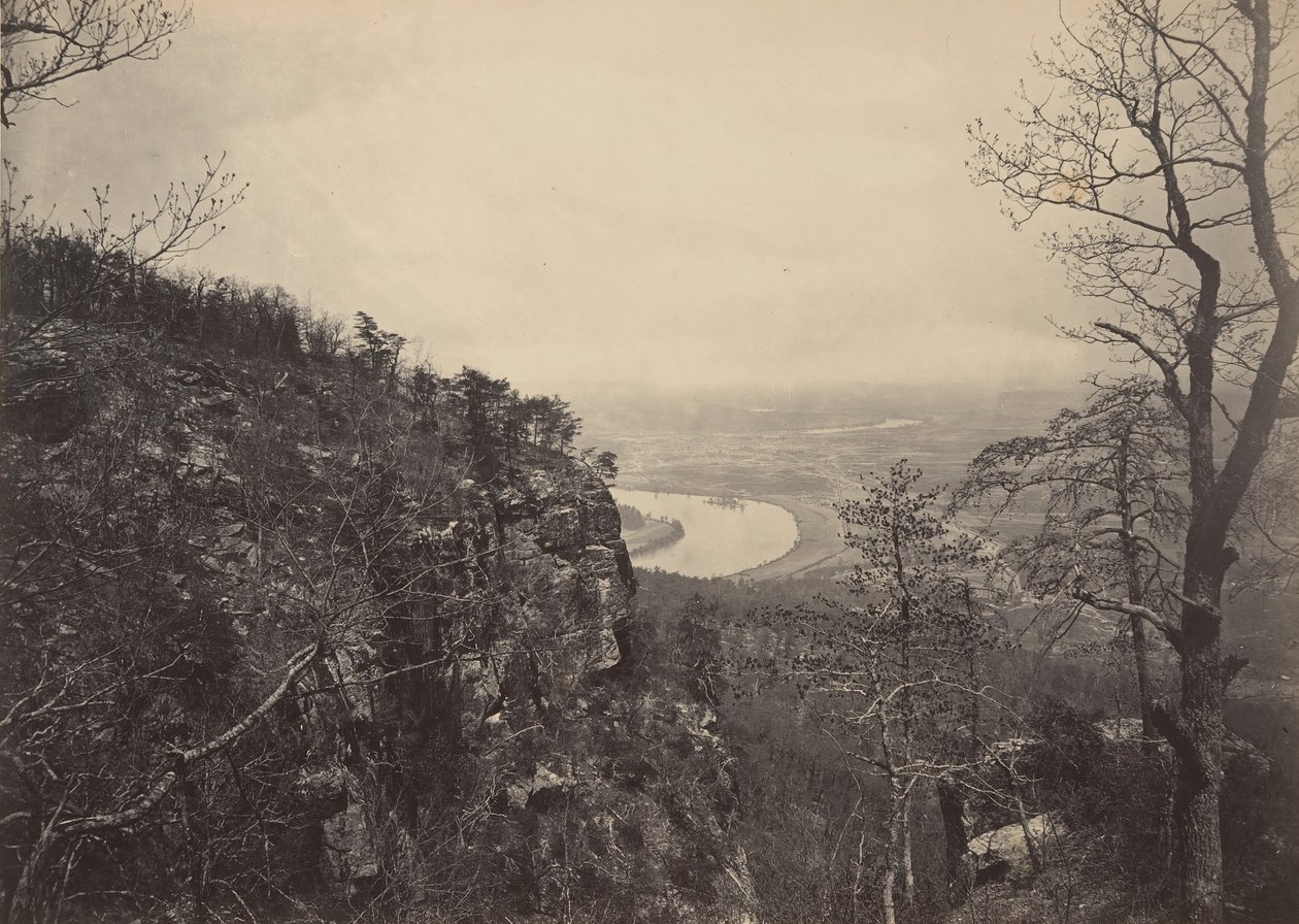 Chattanooga Valley vanaf Lookout Mountain No. 2, 1860s door George N. Barnard