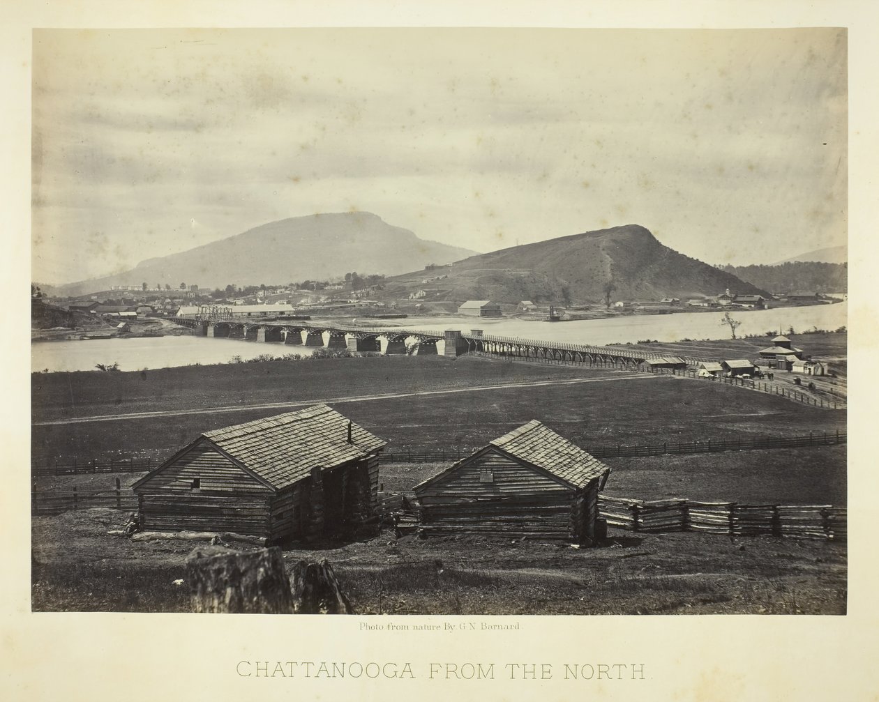 Chattanooga vanuit het noorden, 1864 door George N. Barnard