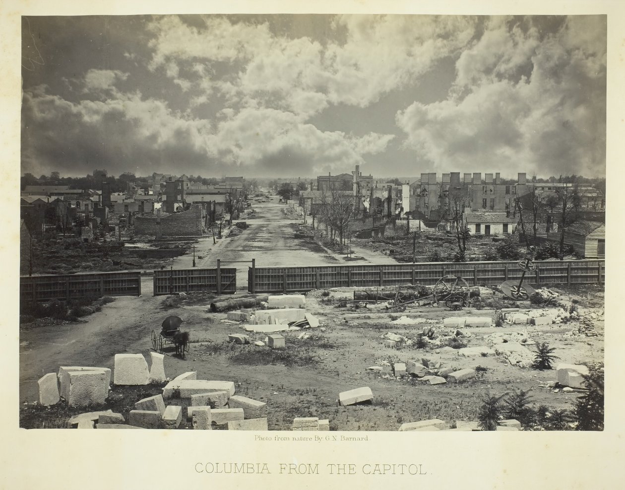 Columbia vanaf het Capitool door George N. Barnard