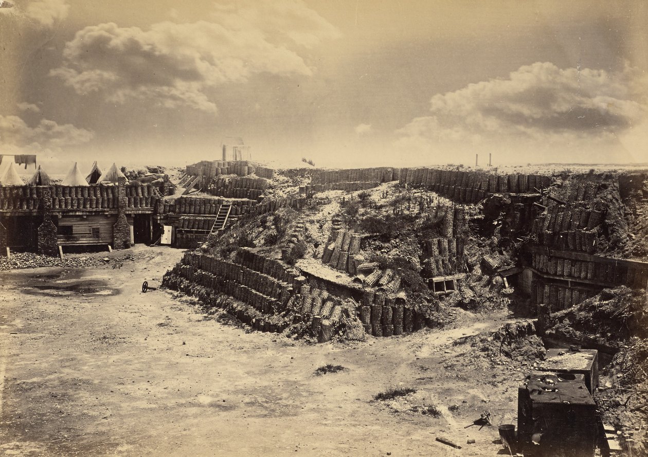 Interieur van Fort Sumter door George N. Barnard