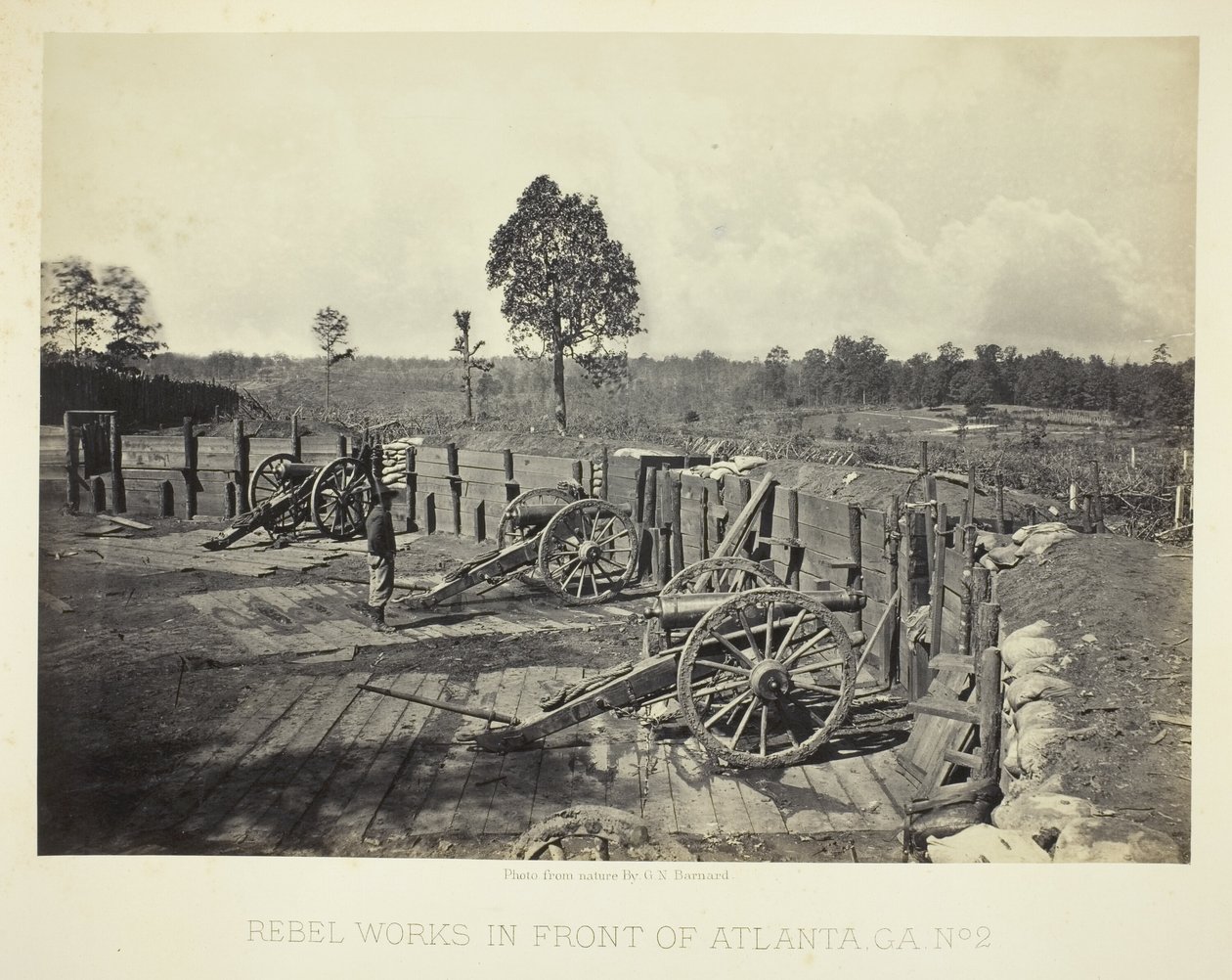 Rebellenwerken voor Atlanta, GA, nr. 2 door George N. Barnard