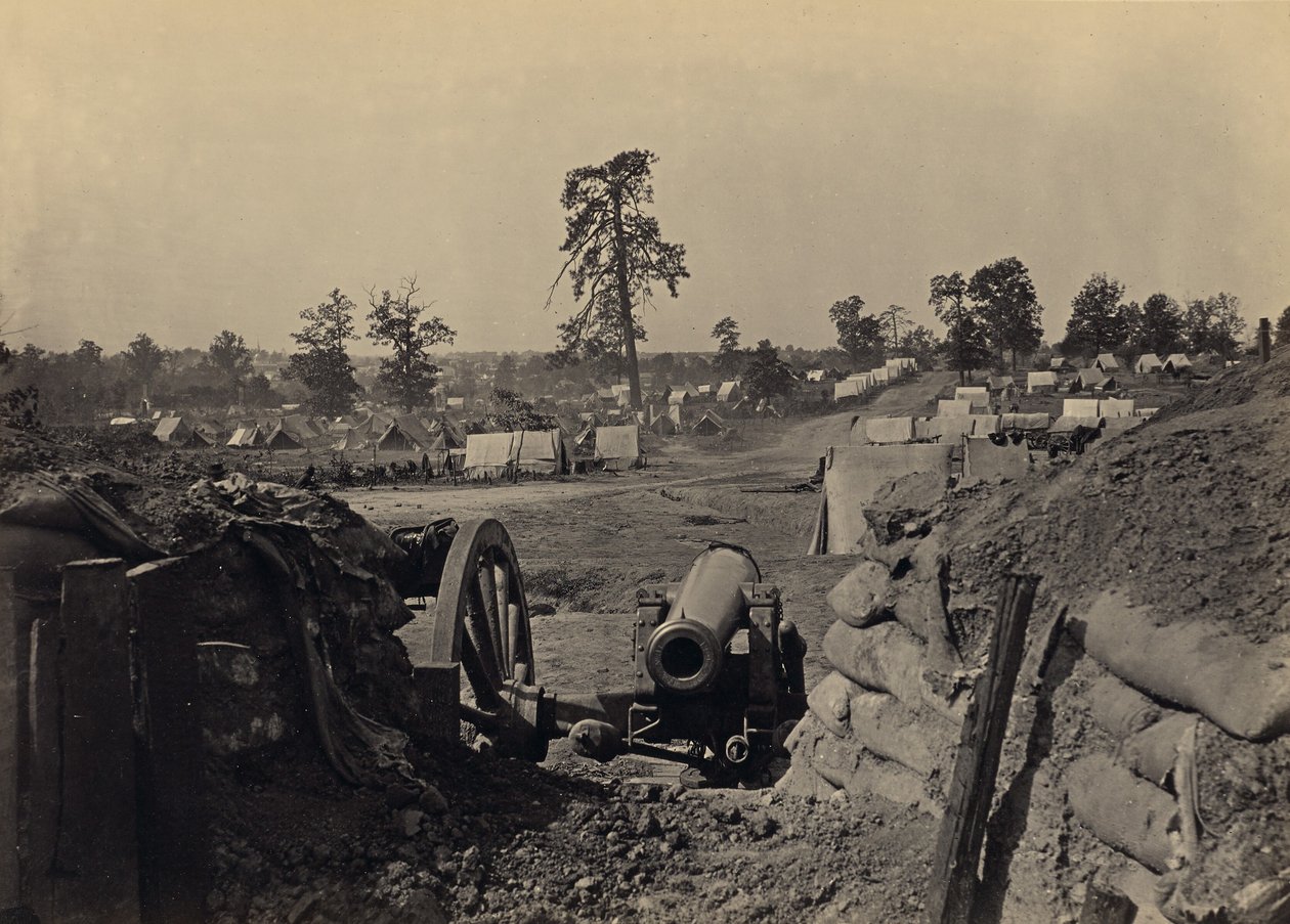Rebel werkt voor de ingang van Atlanta, Georgia, nr. 3 door George N. Barnard