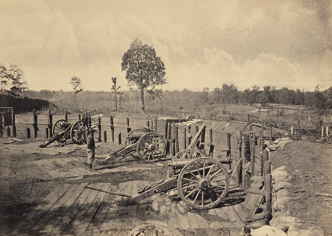 Rebellenwerken voor Atlanta, Georgia, nr. 2 door George N. Barnard