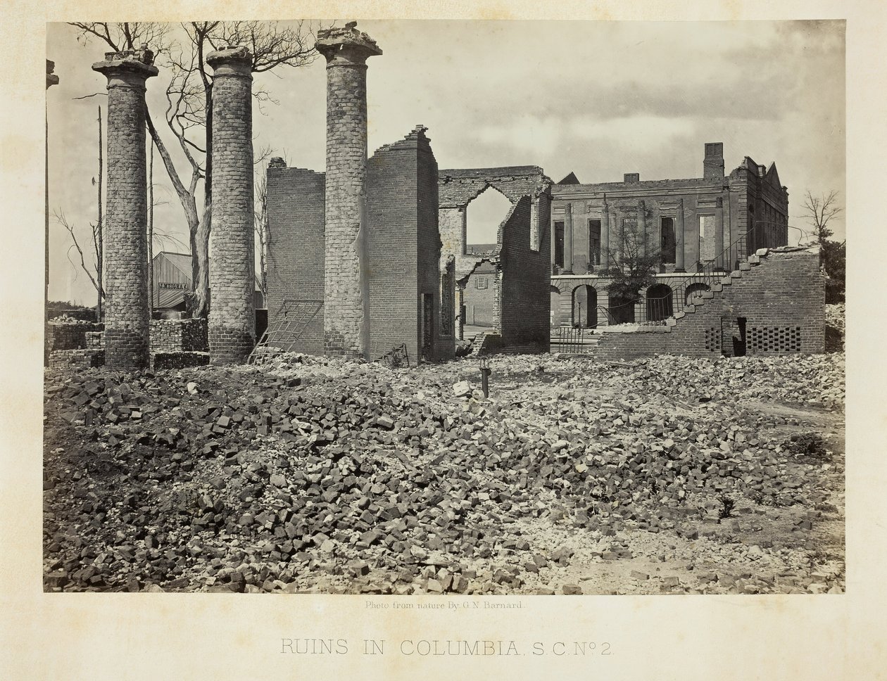 Ruïnes in Columbia, S.C., No. 2, 1865 door George N. Barnard