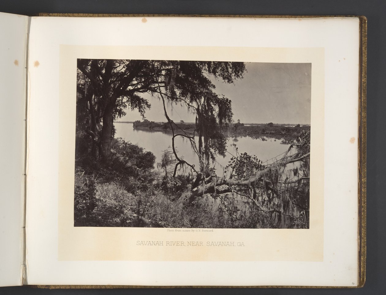 Savannah River, nabij Savannah, Georgia door George N. Barnard
