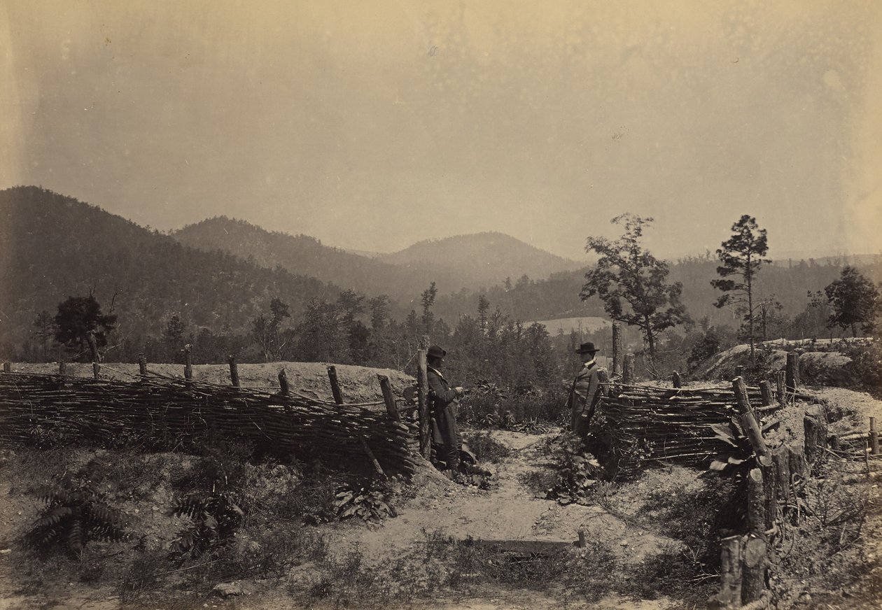 De Allatoona-pas, Georgia door George N. Barnard