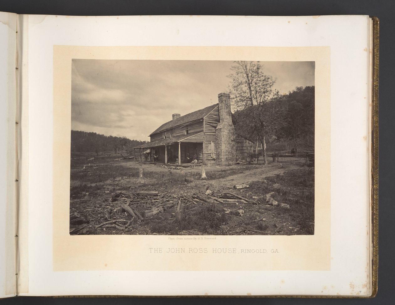 Het John Ross-huis, Ringold, Georgia door George N. Barnard