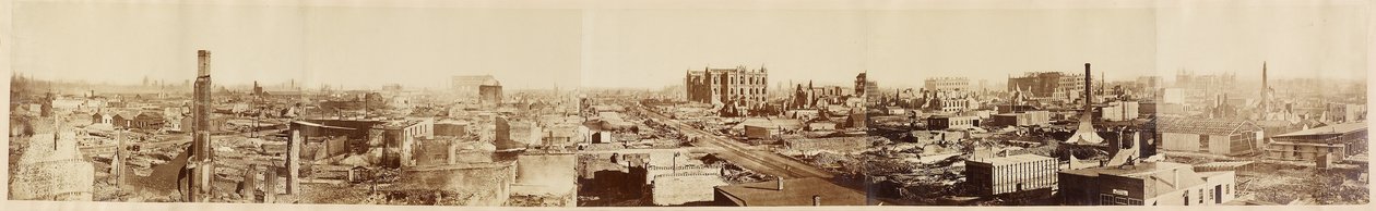Zonder titel (Chicago na de brand van Chicago) door George N. Barnard