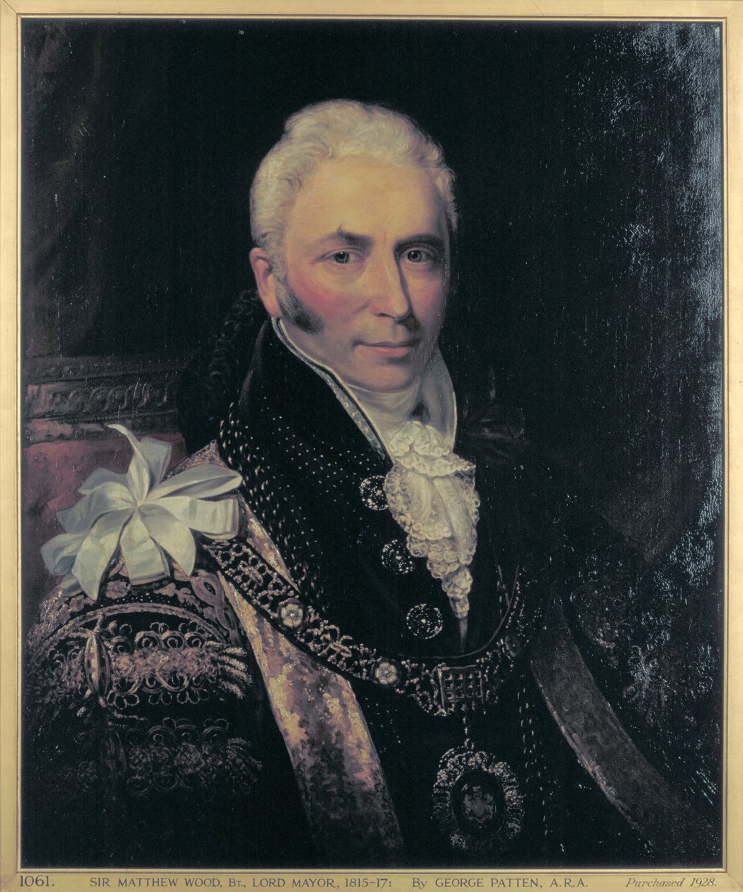 Sir Matthew Wood, Lord Mayor 1815-1817 door George Patten