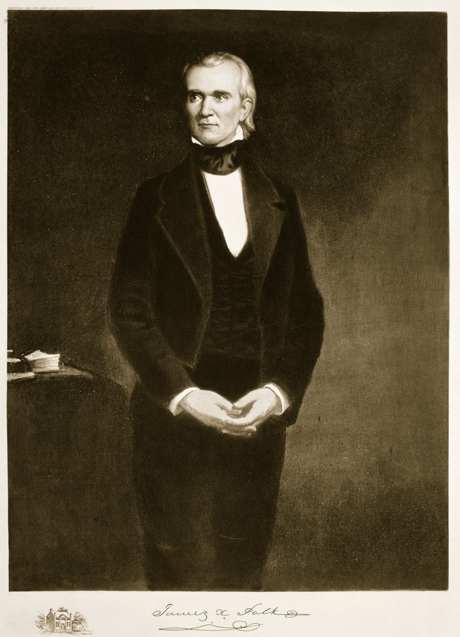 James K. Polk, 11e President van de Verenigde Staten van Amerika door George Peter Alexander Healy