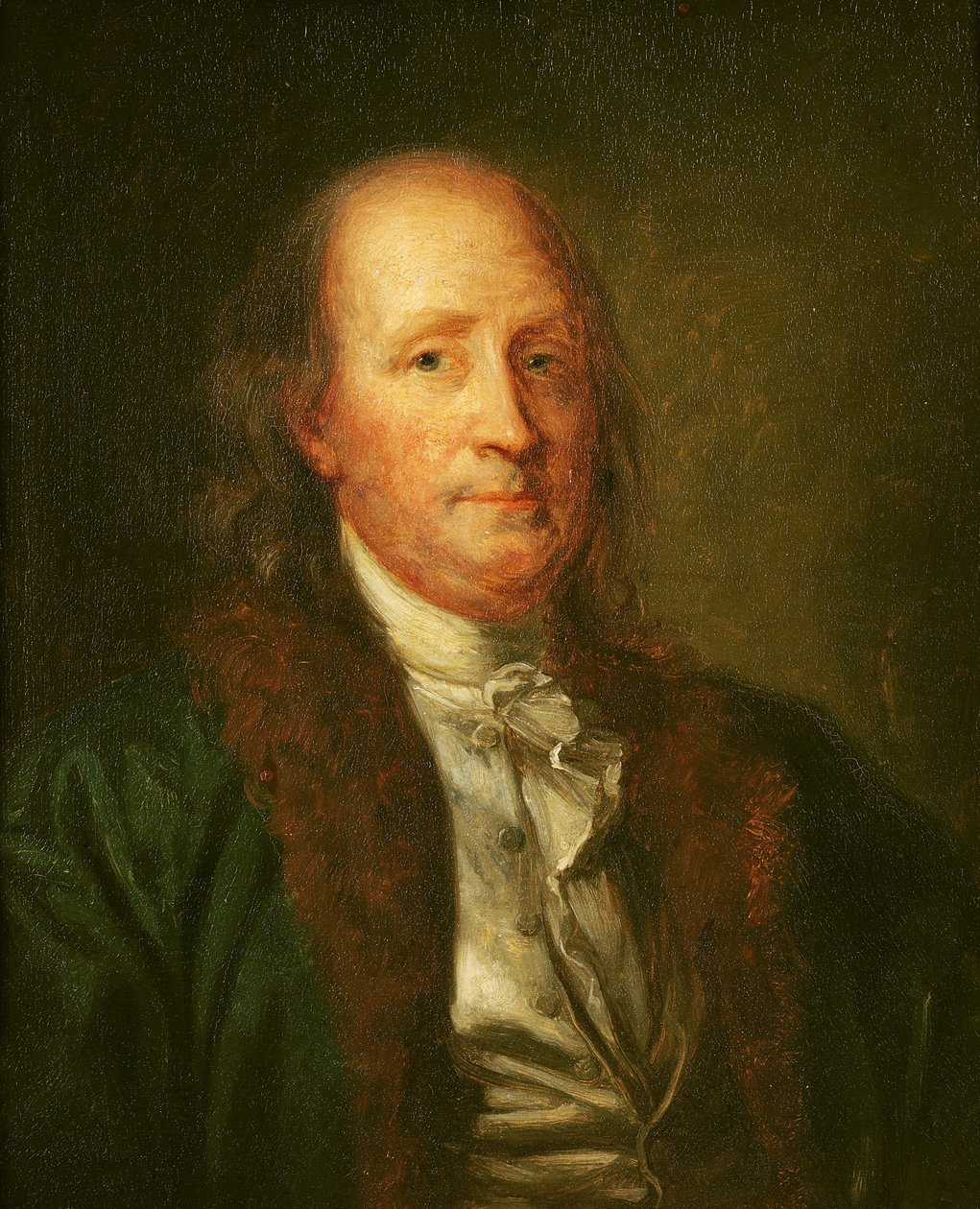 Portret van Benjamin Franklin (1706-90) door George Peter Alexander Healy