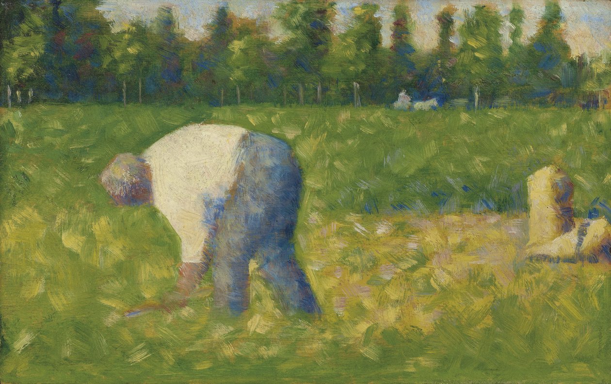 Boer aan het werk, 1883 door George Pierre Seurat