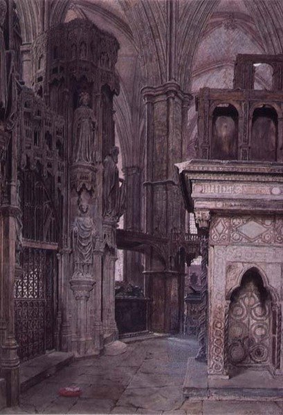 Kapel van Edward de Belijder, Westminster Abbey door George Price Boyce