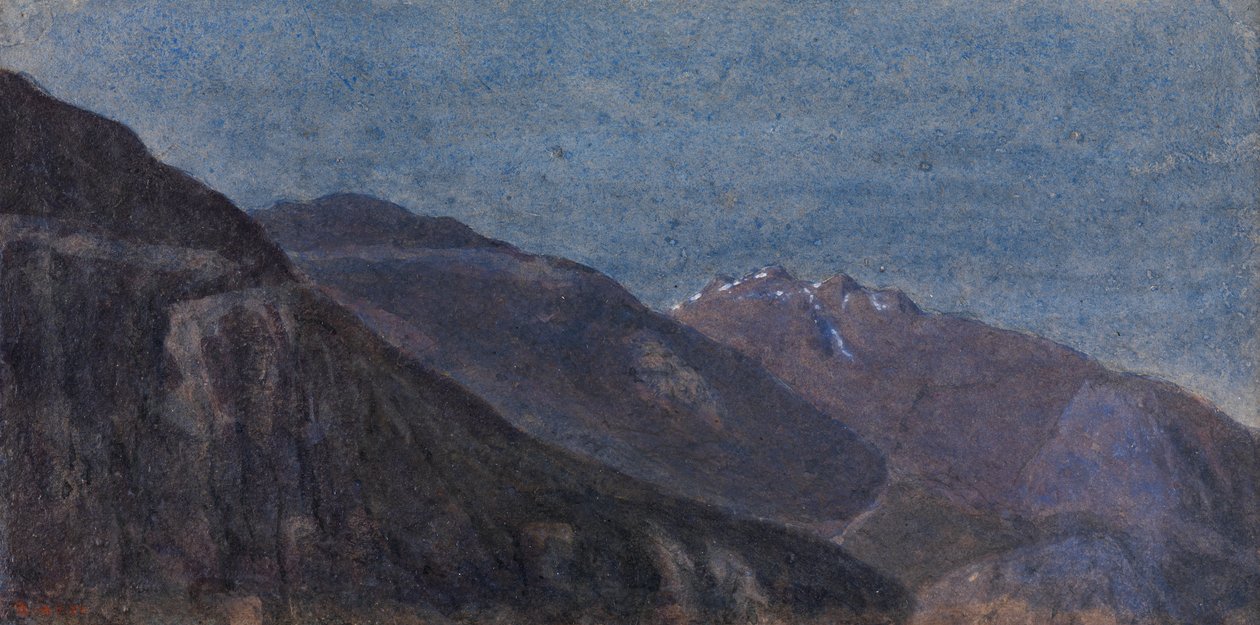 De Ticino-vallei vanuit Giornico door George Price Boyce