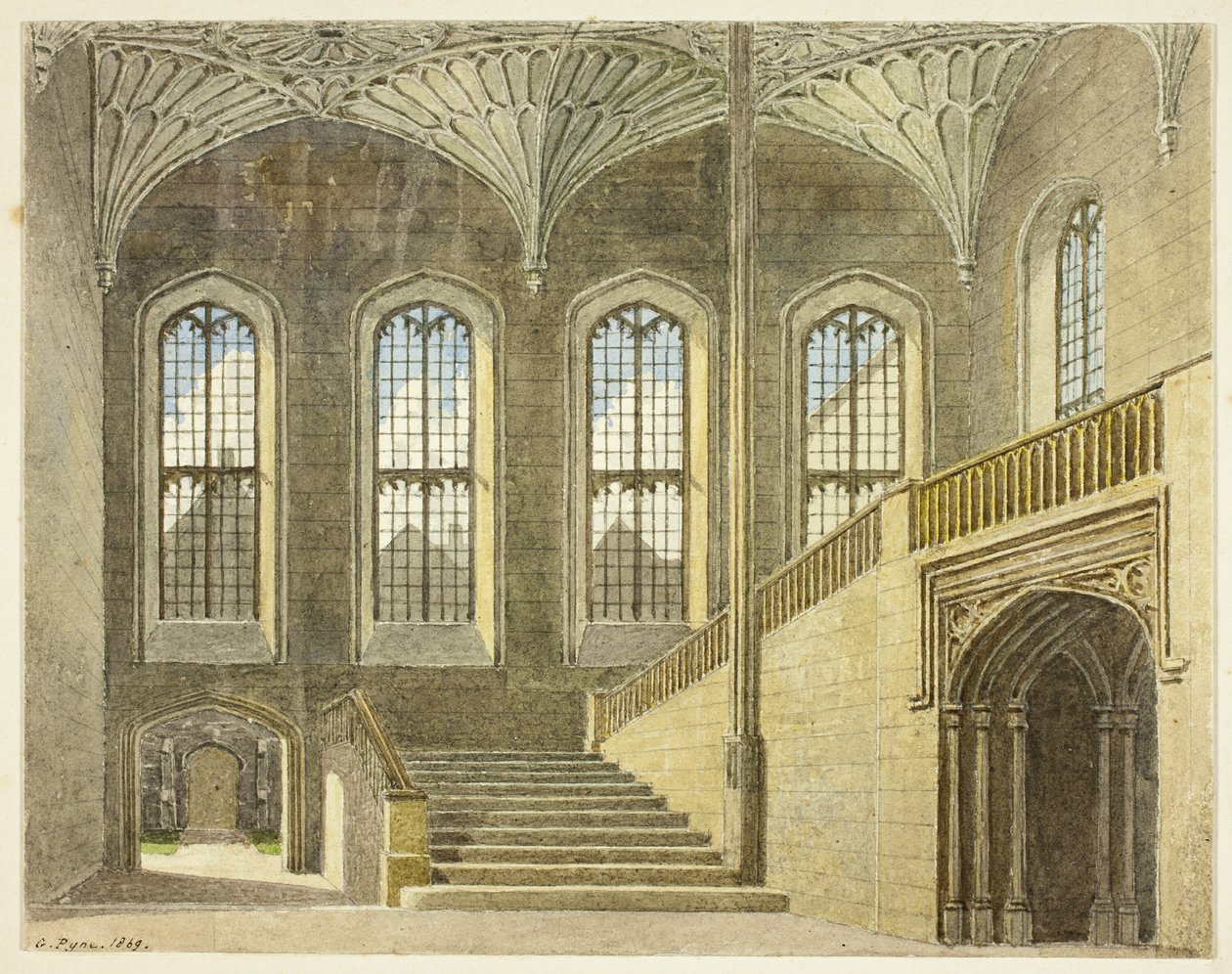 Inkomhal, Christchurch, Oxford door George Pyne