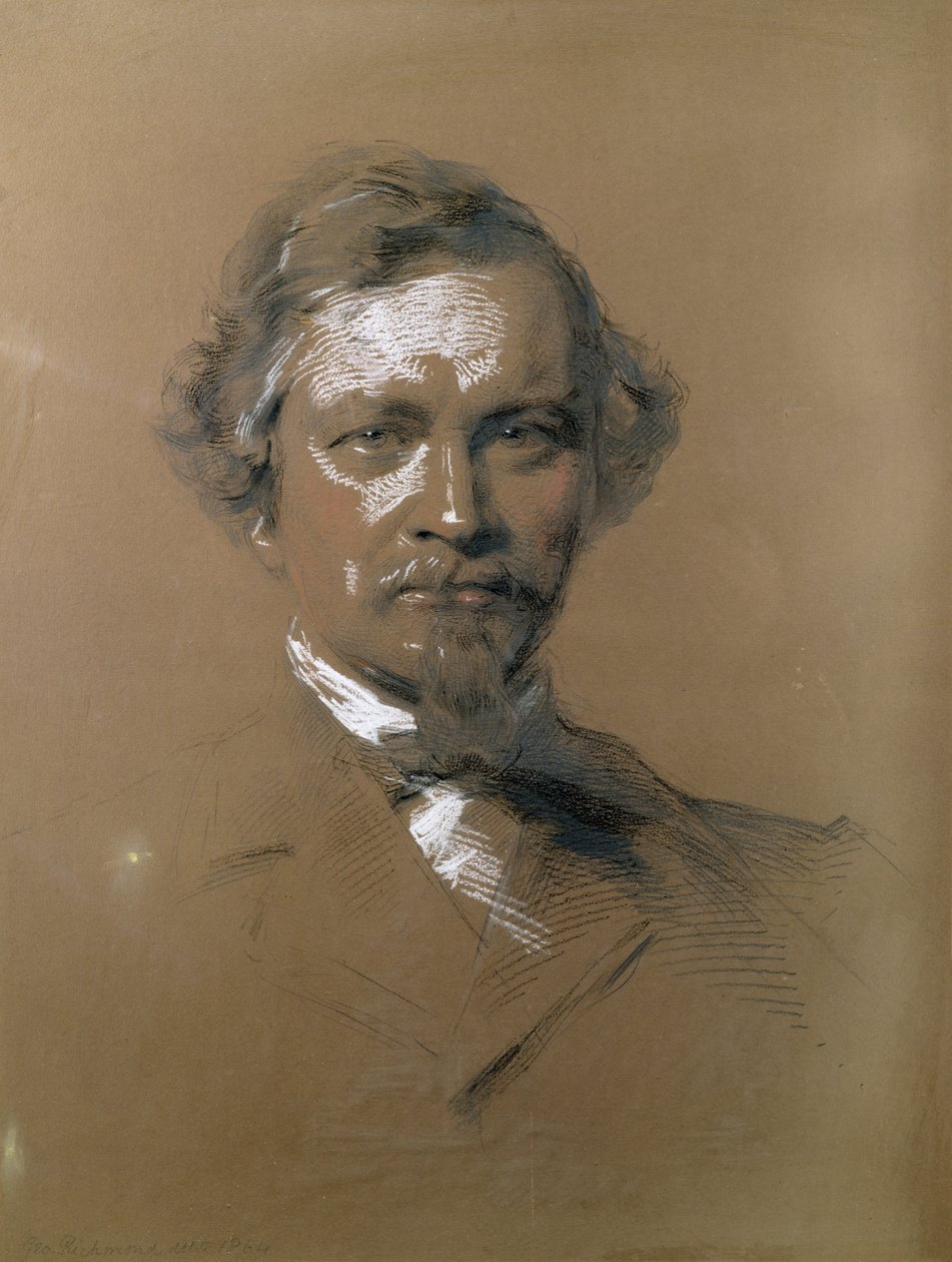 August Wilhelm Hofmann, Duitse chemicus, 1864 door George Richmond
