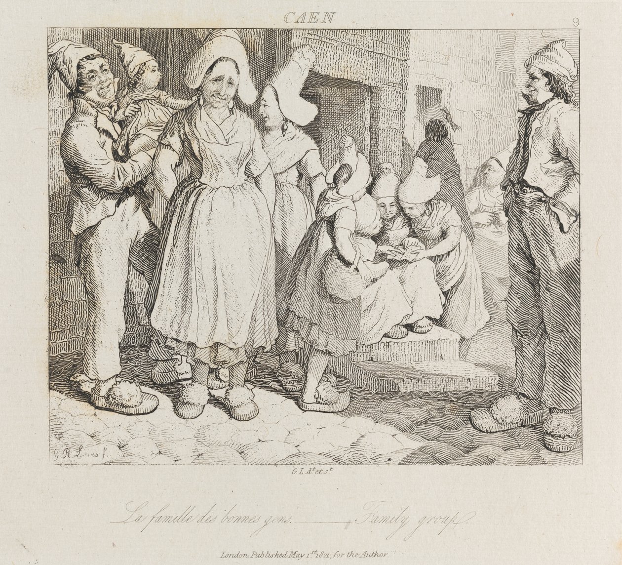 Familiegroep, Caen door George Robert Lewis