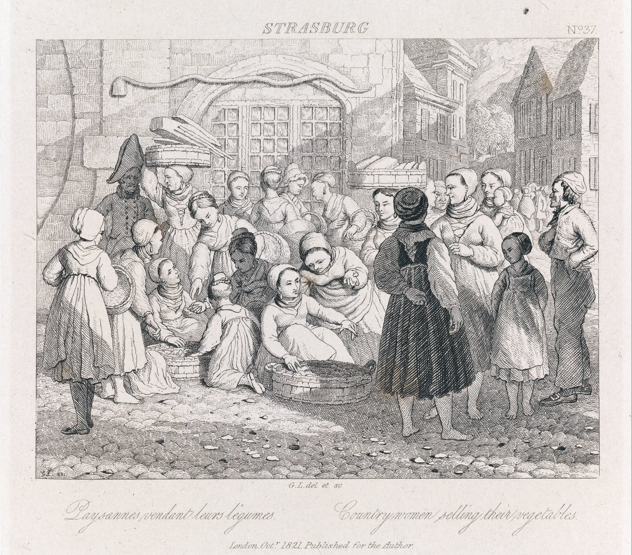 Boeren Verkopen, Straatsburg door George Robert Lewis