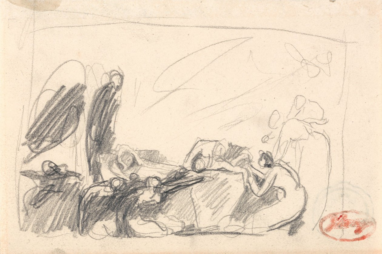 De tijdperken van de mensheid: De geboorte van de mens door George Romney