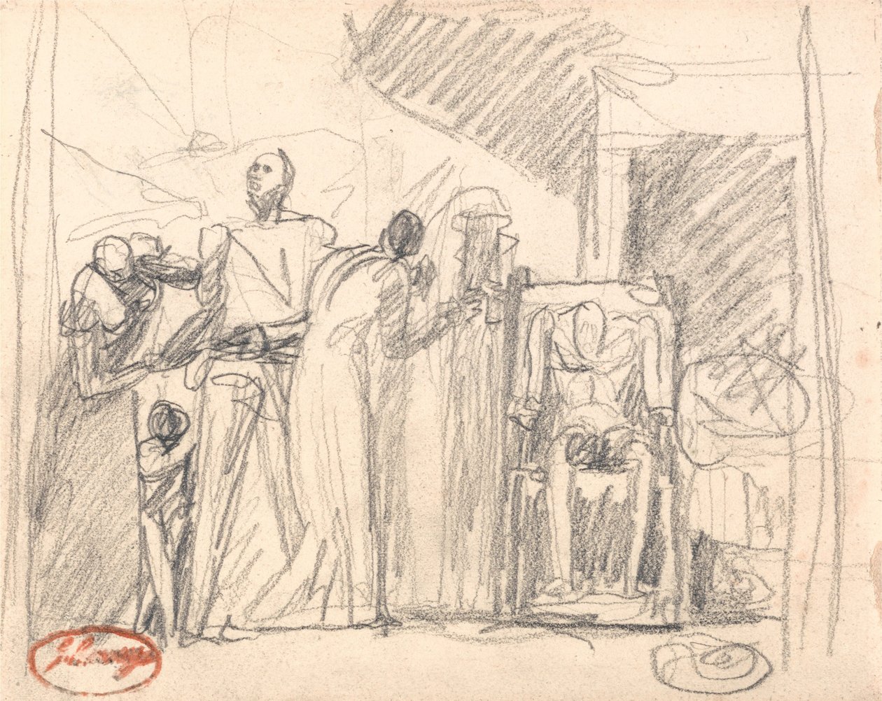 De levensfasen van de mens: Ouderdom door George Romney