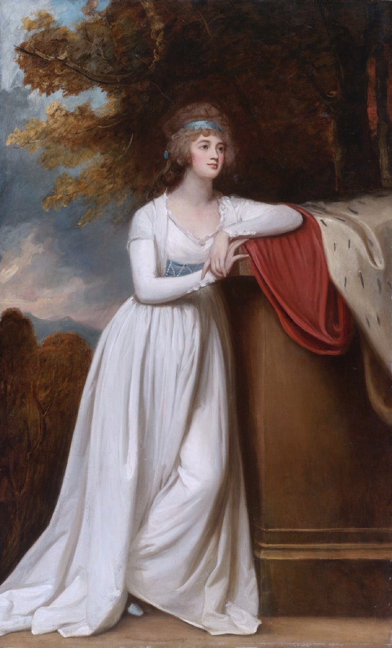 Barbara, markiezin van Donegal, derde vrouw van Arthur Chichester, 1ste markies van Donegall door George Romney