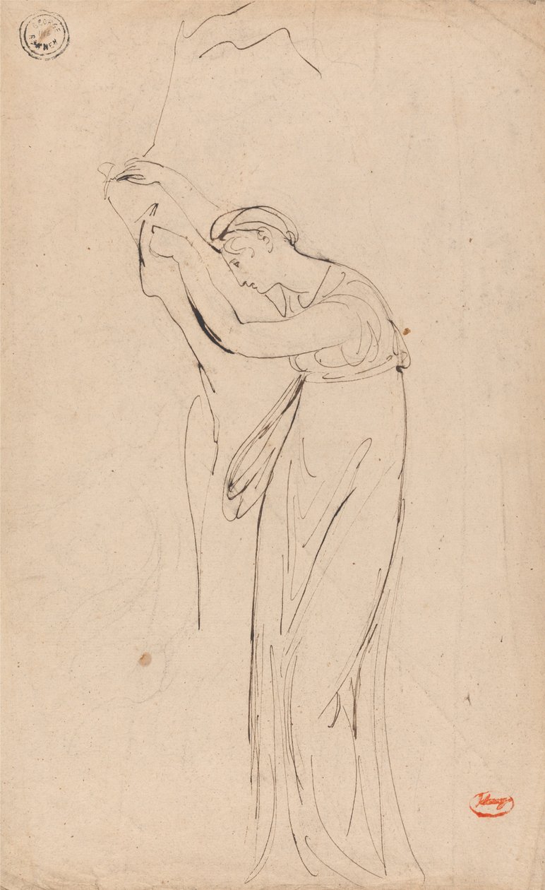 Klassieke nimf door George Romney