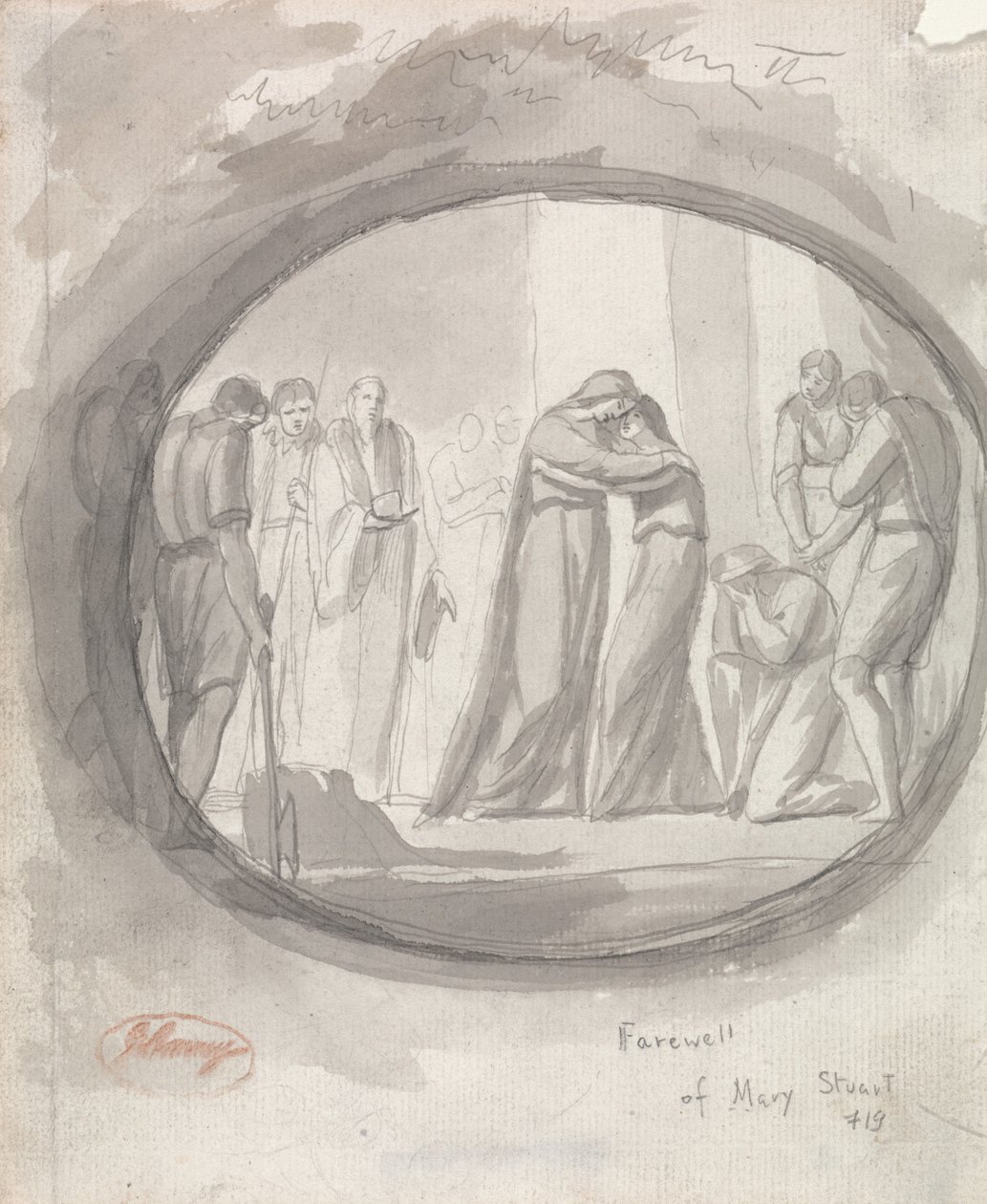 Het afscheid van Mary Stuart door George Romney