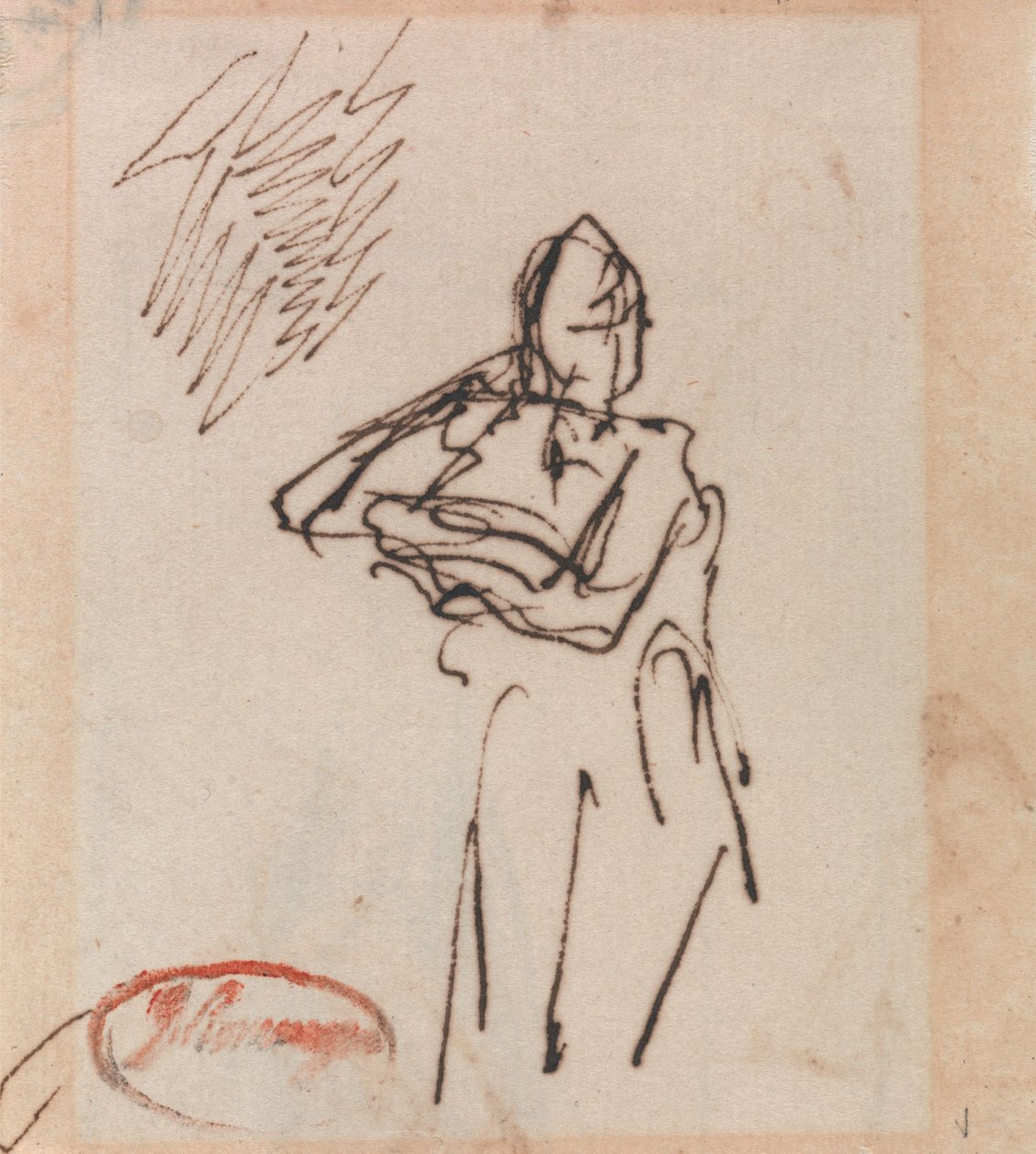 Vrouwenfiguur door George Romney