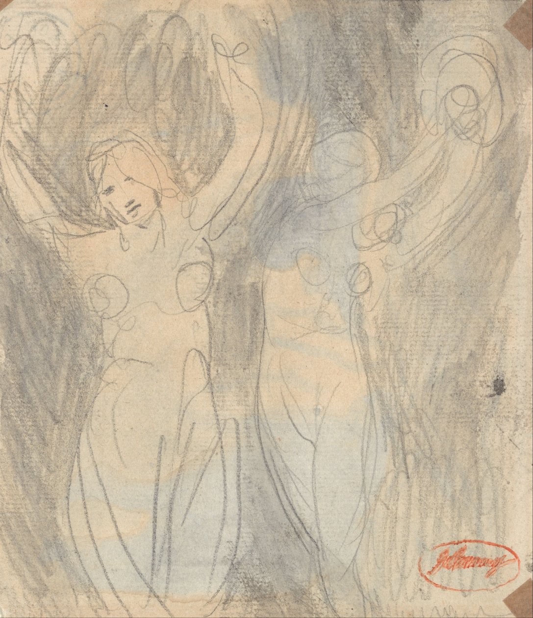 Vrouwelijke figuren door George Romney