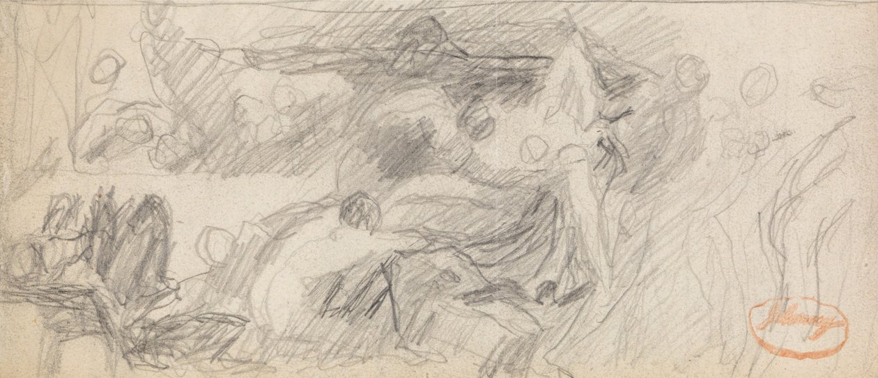 Studie naar figuurcompositie 26 door George Romney