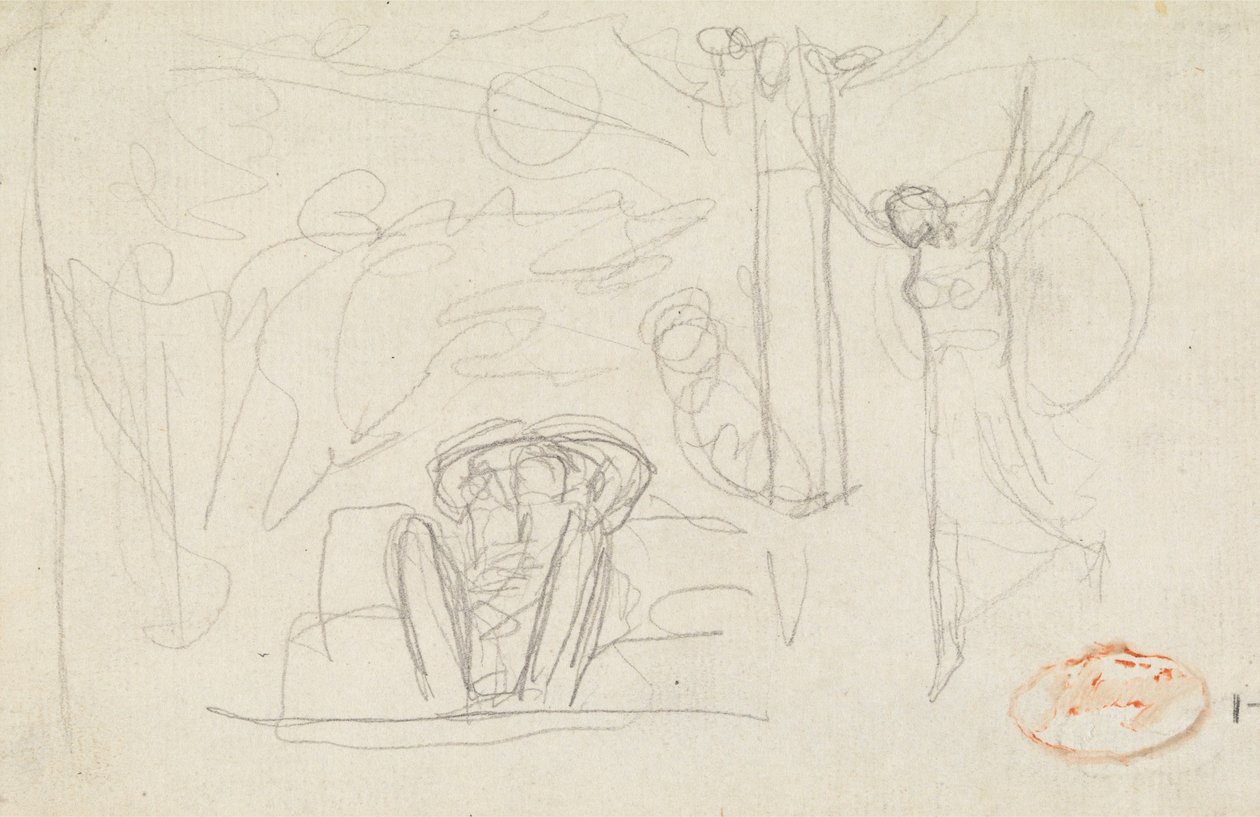 Studie naar figuurcompositie 38 door George Romney