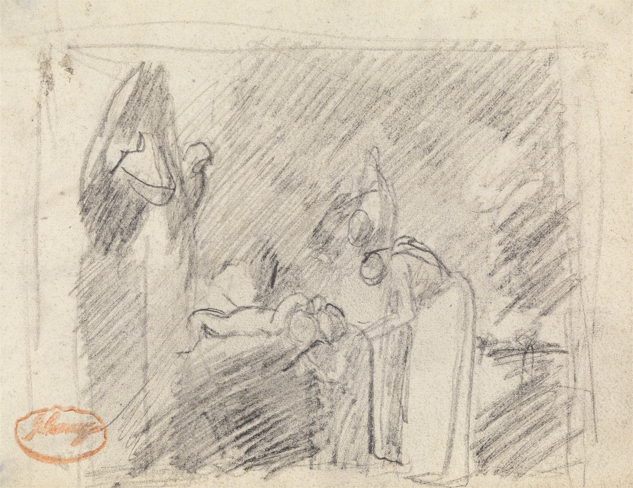 Figurencompositie Studie 42 door George Romney
