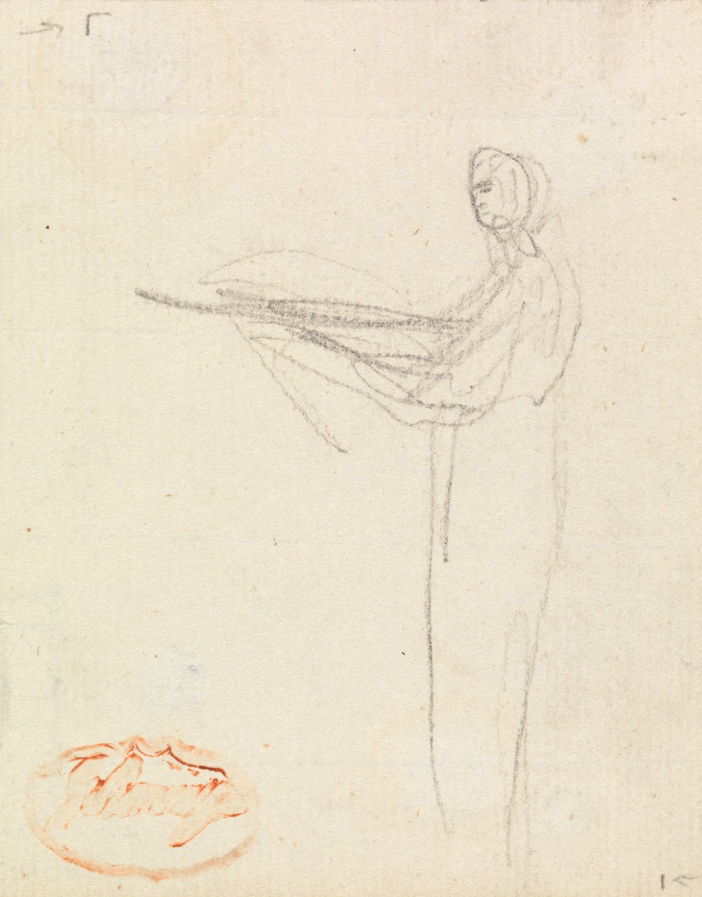 Figurenstudie twaalf door George Romney
