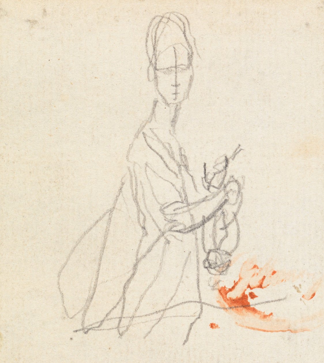 Figuurstudie 5 door George Romney