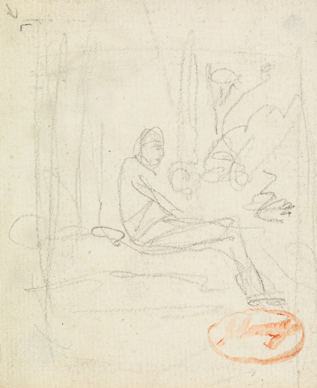 Figuurstudie 6 door George Romney