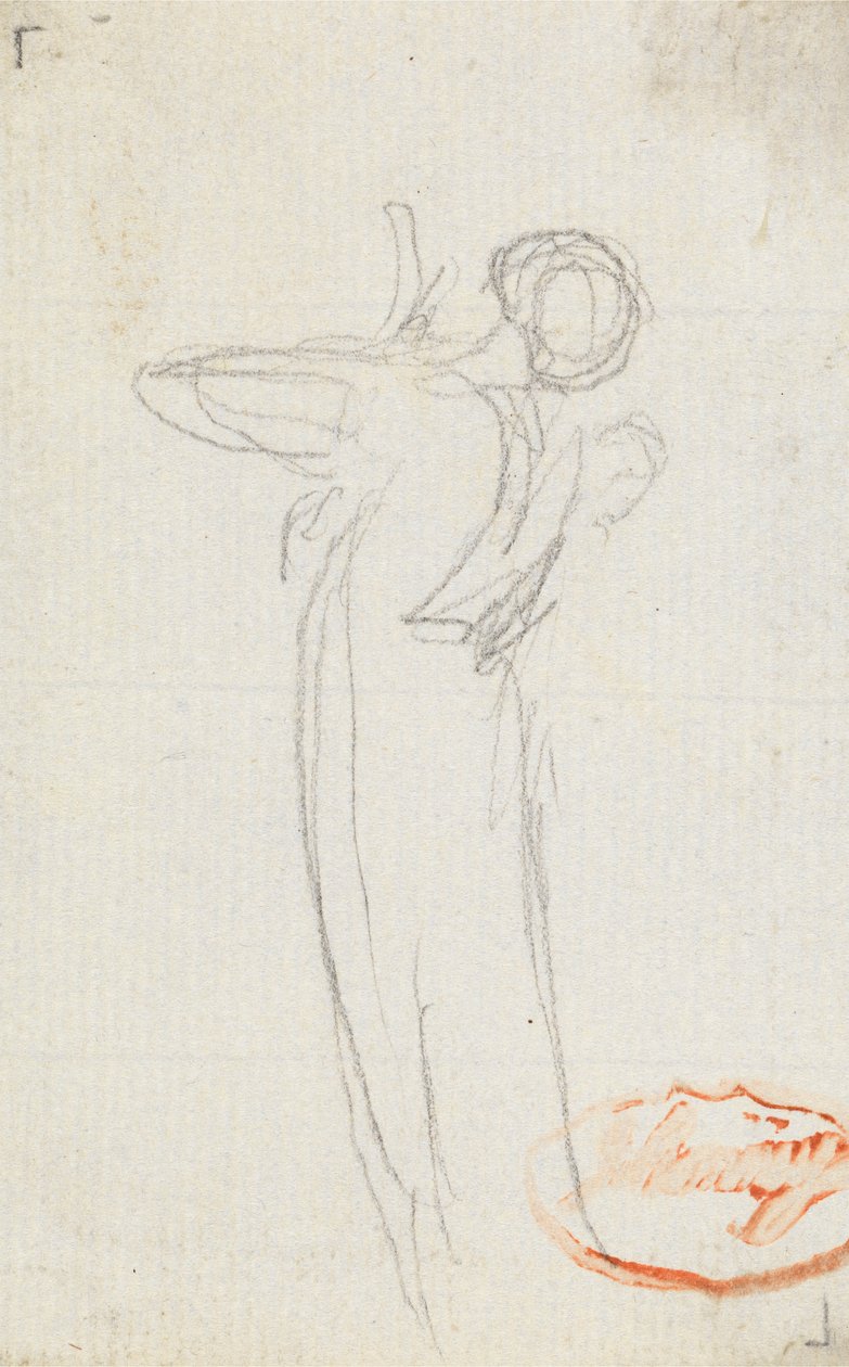 Figurenstudie Elf door George Romney