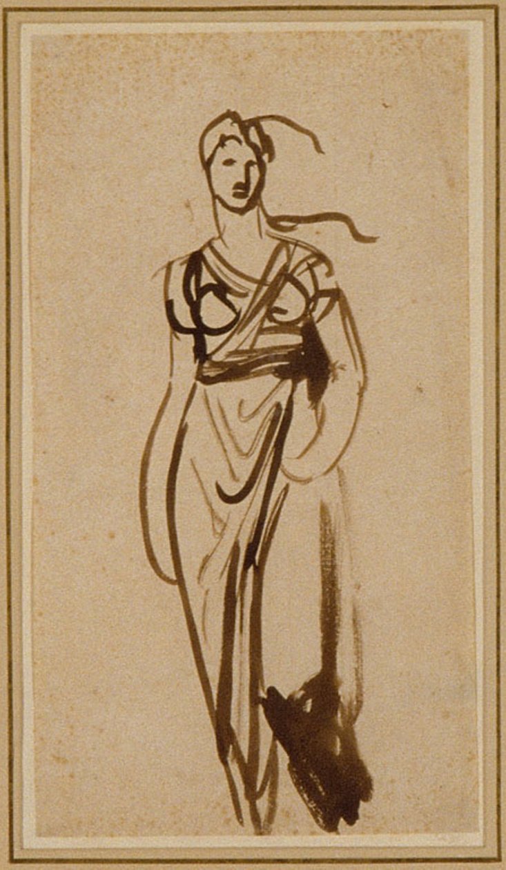 Figuur van een Vrouw door George Romney