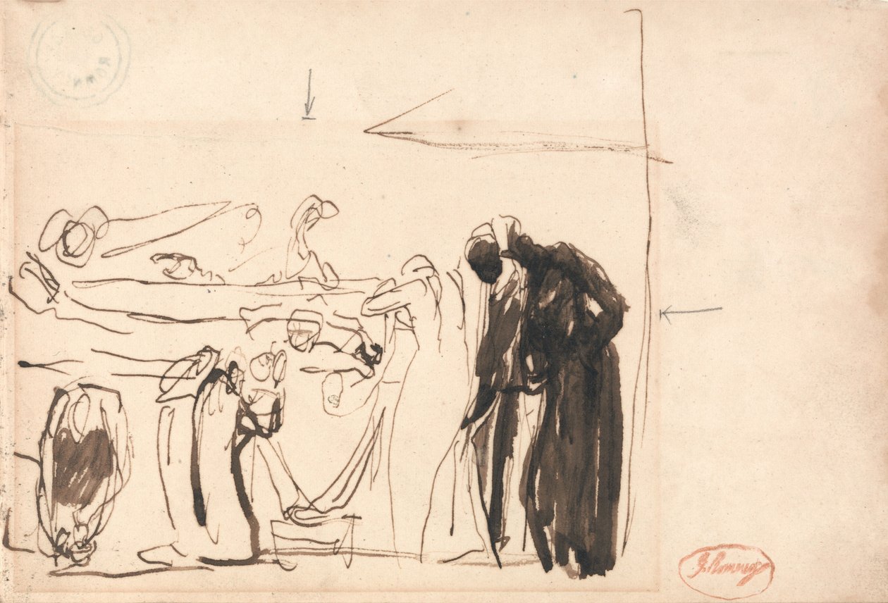 Cijfers bij een biertje door George Romney