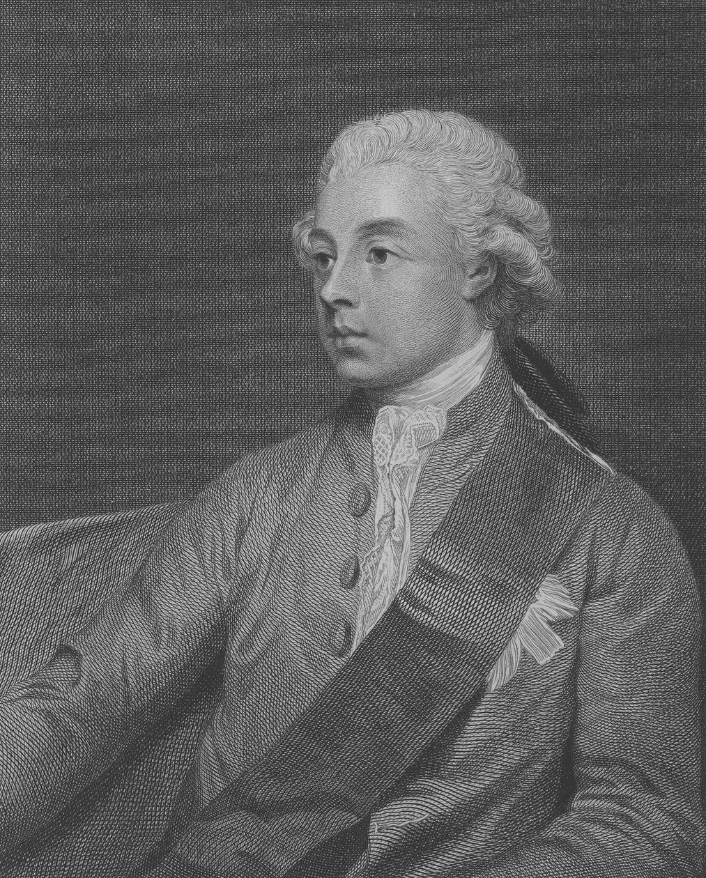 Frederick Howard, 5e Graaf van Carlisle, gegraveerd door John Keyse Sherwin, 1782 door George Romney