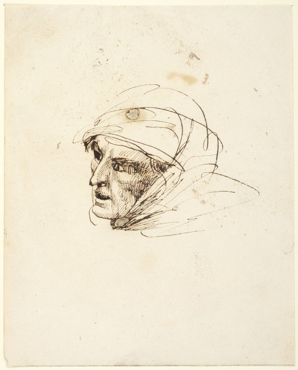 Hoofd van een vrouw door George Romney
